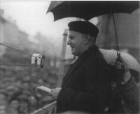 Eoin O'Duffy at a meeting in Lismore15 January 1934. (CORK EXAMINER)