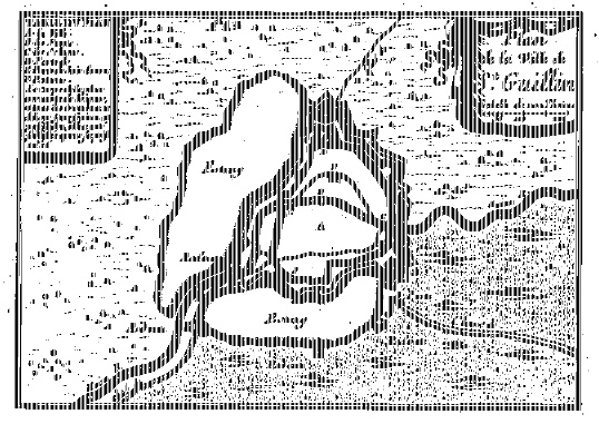 Plan of St Ghislain in 1655 by Sébastien de Pontault, sieur de Baulieu, an engineer of King Louis XIV and camp marshal of the French armies. (Royal Library of Belgium, Brussels)