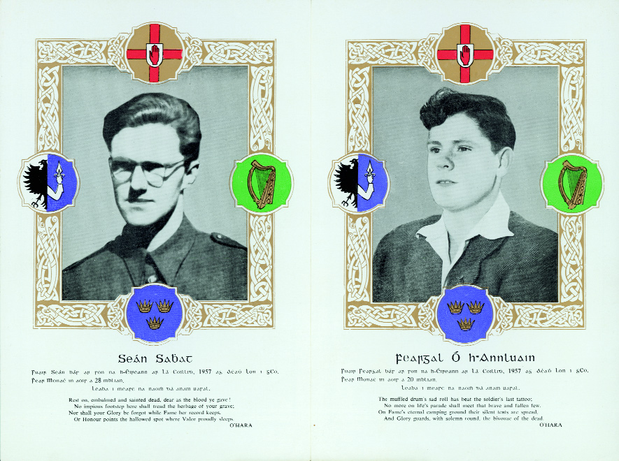 Contemporary memorial leaflet. (Des Long)