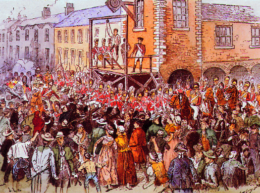 The Hanging of Henry Joy McCracken by John Carey [1896]. (Ulster Museum)