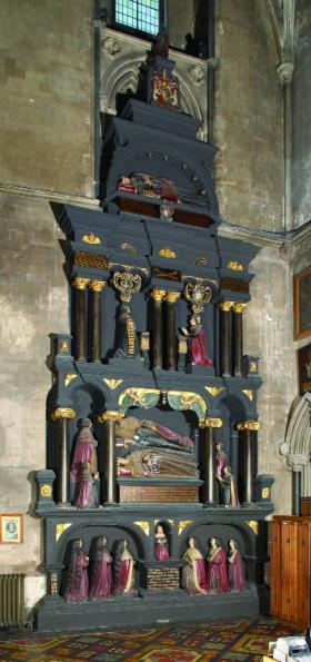 The Boyle funerary monument in St Patrick’s Cathedral, described by Denton as the ‘noble monument of the late earl of Cork & his countess & children’. (David Davison Associates)