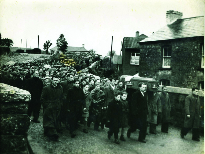 The funeral of Fergal O'Hanlon to St Macartan's Cathedral, Monaghan. (An Phoblacht)