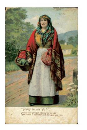 Original postcard (1957) sold to the author at the 2004 Gypsy Lore Society conference, Newcastle-on-Tyne, as portraying ‘an Irish tinker’.