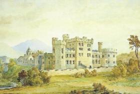 Watercolour proposals for Glenstal Castle attributed to its architect, William Bardwell, 1836. (Glenstal Abbey)