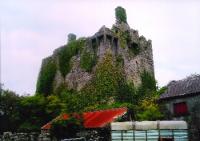 De Burgo castle at Lough Mask House. Local lore has Boycott abseiling from the chimney.