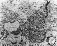 Map of Syracuse from Sicilia antiqua by Philippus Cluverius(1580-1622) - Dr Bouhereau Collection.