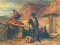 Fig.2. An Irish Eviction(1850) by Frederick Goodall(Leicester Museum and Art Gallery)