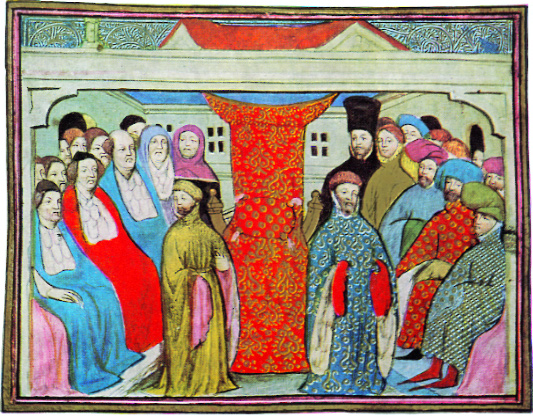 Henry IV claims his crown before parliament. (British Library)