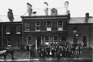 Bowershill RIC barracks on the Shankill Road the day after the ‘battle'. (Welch Collection, National Museums and Galleries of Northern Ireland)