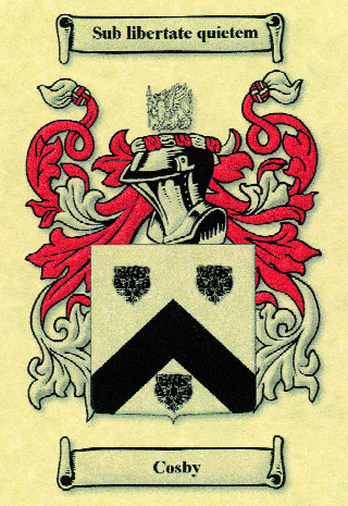 The Cosby coat of arms.