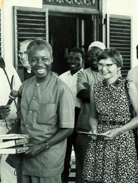 Bishop Donal Lamont in 1976-‘The Rhodesians watched the Irish Catholic missionaries very closely. They arrested and deported some of them and famously put Bishop Donal Lamont of Umtali on trial for assisting terrorism'. (Carmelite Archives)