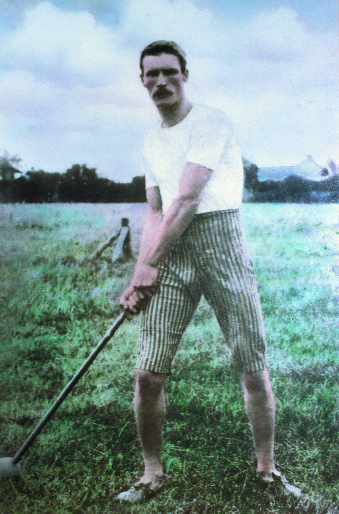 Tom Kiely of Carrick-on-Suir, all round (decathlon) gold medal winner at the 1904 St Louis Olympics, refused the offer of expenses to represent the English AAA and competed as ‘Tom Kiely of Tipperary and Ireland'. (Tipperary SR County Museum)