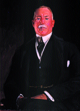 Sir James Craig-his worsening relationship with Londonderry contributed to the latter's resignation in January 1926. Both painting by Sir John Lavery. (by courtesy of Felix Rosensteil's Widow & Son Ltd., London, on behalf of the Estate of Sir John Lavery)