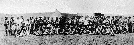 MacBride's Brigade at their camp outside Ladysmith. (Davitt, The Boer Fight for Freedom [1902])