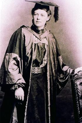 Emily Dickson on graduation from the Royal College of Physicians in 1891. (The author)