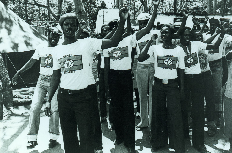 SWAPO supporters in a refugee camp in Angola, January 1981. (Joost Guntenaar/IADF)