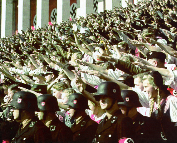 Annual Nazi Party rally in Nuremburg, 6 September 1938-Mahr left Dublin in July 1939 with the intention of attending the 1939 one, cancelled owing to the outbreak of war. (TimePix/Hugo Jaeger)