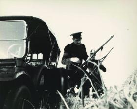 RIC constables re-enact the battle of Ashbourne.