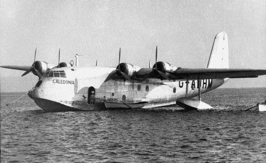 Imperial Airways Short S.23 G-ADHM Caledonia-one of the first flying boats into Foynes in 1937. (Foynes Flying Boat Museum)