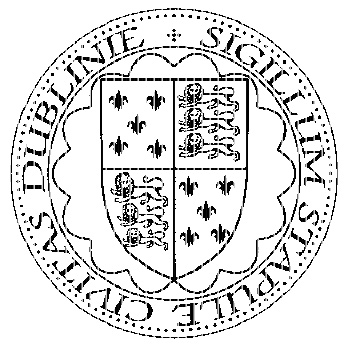 Reconstruction of the Seal of the Staple of the City of Dublin. (Robert Gordon, Rainnea Graphics)