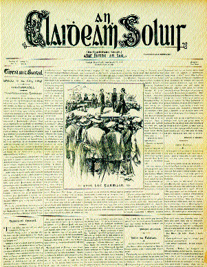 An Claidheamh Soluis, newspaper of the Gaelic League-Joyce took Irish lessons for a time. (National Library of Ireland)