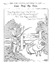 The coins were condemned by their detractors for putting forward the pig, long associated with the Irish in caricature, as an appropriate symbol of the Irish nation.