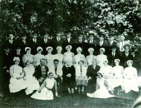 Staff photograph of St Brigid’s c. 1935.