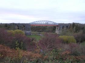 The iron bridge that replaced it in 1877 as it is today.