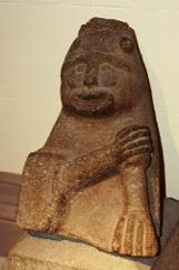 Tandragee Man—a pagan idol from the Iron Age. (Church of Ireland Cathedral, Armagh)