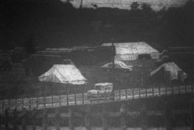 An Irish army encampment at Ramelton, Co. Donegal, part of an infantry group dispatched to the area by the Dublin government in August 1969. (Belfast Telegraph, 18 August 1969)