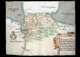 ‘A General Plat of the Lands Belonging to the City of London as they are divided and set out . . .’ Many proportions had access to the rivers and to Lough Foyle and Lough Neagh, but the Drapers and Skinners had landlocked estates. (Lambeth Palace Library)