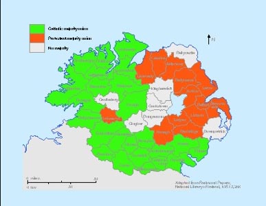 Poor Law unions, smaller and more compact in shape, appeared to offer a sounder geographical base for partition. (Sarah Gearty)