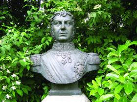 Bust of Bernardo O’Higgins in Dublin’s Merrion Square. (Nick Maxwell)