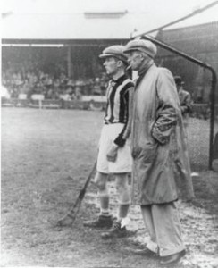 There are 442 sports-related entries, including Kilkenny hurler Lory Meagher, seen here (c. 1940s) giving a word of advice to Kilkenny goalkeeper Jim Dermody. (GAA Oral History Project)