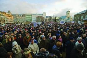 Banking systems in crisis, a more recent parallel in Irish and Icelandic history. Mass demonstrations in Reykjavik forced the government to resign in January 2009—a sign of things to come in Ireland?