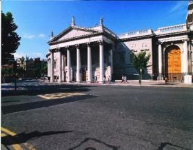 James Gandon’s Corinthian entrance to the House of Lords (east portico), added to the original building between 1785 and 1789. (Bank of Ireland)