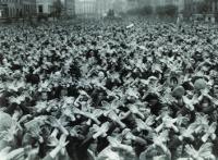 Irish Christian Front meeting, Grand Parade, Cork, 1936, one of many such organisations established in the ’30s and ’40s. (Cork Examiner)