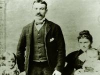 Frank Allen tells of Connolly meeting his family (pictured here in the mid-1890s) from the boat in New York in 1904 only to find that his eldest daughter, Mona (left), has been burned to death in an accident, and asks: ‘Can you imagine the scene?’ We could have imagined it much better if it had been reconstructed with actors, as would have been done in most modern documentaries.