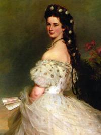 Portrait of Empress Elizabeth of Austria in dancing dress, 1865, by Franz Xaver Winterhalter.