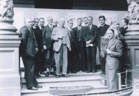 Hans Hartmann (sixth from left) at a meeting of the Irish Folklore Commission in the National Museum of Ireland in 1937. Museum director (and Dublin’s Nazi Party leader) Adolf Mahr is fourth from the left. (Dept of Folklore, UCD)