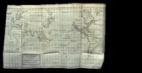 Frontispiece chart showing the track of HMS Centurion from Richard Walter’s A voyage round the world by George Anson (Dublin, 1748). (Private collection)