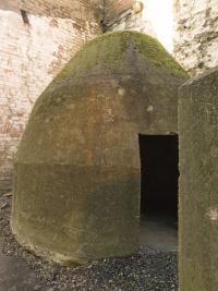 The ‘beehive’ shelter—it had walls 32cm thick, a 2m-high ceiling and could accommodate up to six people. 