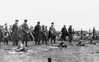 Irish soldiers on the firing range. Service in Allied forces promised some real action, such as the D-Day landings in Normandy. (Tom Kenny)