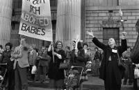 An anti-abortion rally outside the GPO in the early 1980s. (Derek Spiers)