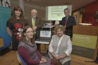 At the launch of the Community Archive Network (clockwise from left): project co-ordinator Lorna Elms, Education and Outreach Department, NMI–Country Life; David Collins, Oughterard Culture and Heritage Group; Tommy Graham, History Ireland; Averil Staunton, Ballinrobe Archaeological, Cultural and Heritage Society; Mary O’Malley, Louisburgh/Killeen Heritage Group. (National Museum of Ireland)