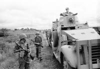 Emergency-era Irish-built Ford Mark VIs (seen here in the Congo, January 1963) were issued to the FCA’s 11th Cavalry Regiment in 1948. (Military Archives)