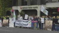 A protest outside Anglo Irish Bank’s headquarters in September 2010 and its former chairman, Seán FitzPatrick, recently arrested and charged with serious financial irregularities. Today, as in the 1720s, criticism of the banking interest highlights the moral failings of the individuals involved and links these failings to catastrophic economic collapse and a humiliating surrender of national sovereignty to European institutions.