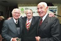 Harry Boland at an Olympic Council of Ireland 50th anniversary celebration of surviving Irish competitors from the 1948 London games in 1998. (Eric Luke/Irish Times)