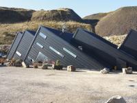 The centre is a striking modern building, which is divided into a museum, a café and a gift shop.