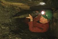 As the seams were usually between 16in. and 20in. thick, this was the size of the tunnel that the miner had to work in, lying on his side and hacking away with a pick.(All images: Arigna Mining Experience)